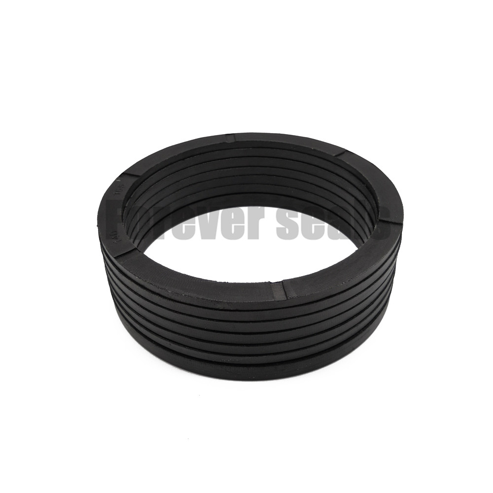 Rod and piston seal Vee Packing V-Packing with fabric reinforced nitrile rubber